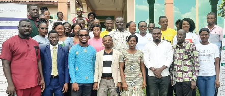 Health workers and volunteers who attended the training workshop on Neglected Tropical Disease at Dormaa-Ahenkro