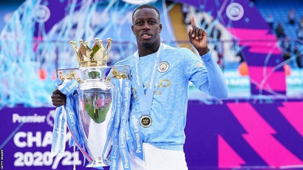 Benjamin Mendy won Premier League titles with Manchester City in 2018, 2019 and 2021