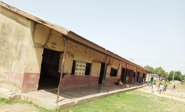 This school block has been made unsafe for learning due to the numerous cracks