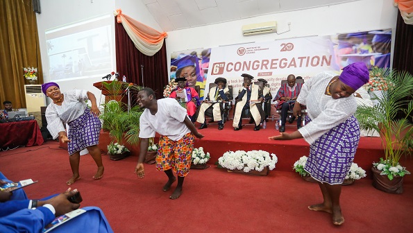 Abibigromma Theatre Group performing the kpanlogo dance