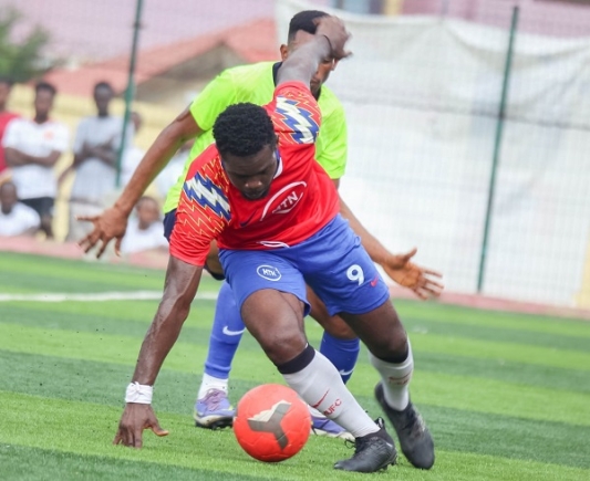 A scene from one of the semifinal games