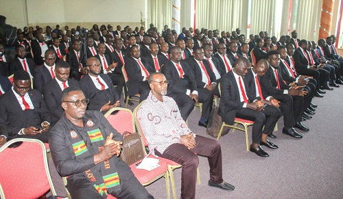 Some inductees of IET seated at the ceremony. Pictures: ERNEST KODZI 