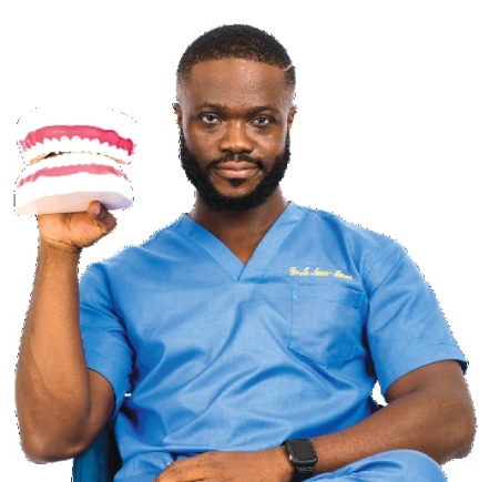 Dr Michael Awua-Mensah is a general dentist at the Safadi Medical Hub in Accra