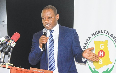 Dr Patrick Kuma-Aboagye, Director-General, Ghana Health Service, addressing the gathering