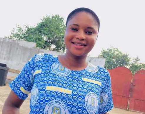 The late Abigail Asare, a second year General Arts student, who was allegedly stabbed to death by Michael Osei, a barber at his barbering shop at Nsutam last Thursday, June 1, 2023.