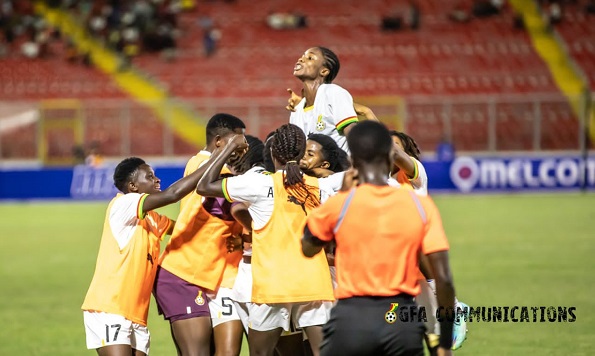 Players of Black Princesses celebrating their victory