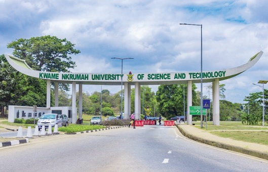 Main entrance of the Kwame Nkrumah University of Science and Technology in Kumasi