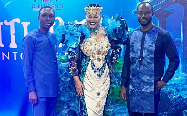 From left: Michael Frimpong, Karen Hendrickson and Kwogyey of  GTS Drilling at the fund raising ball