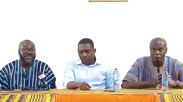 Opoku-Ahweneeh Danquah (left), CEO of GNPC; Herbert Krapa (middle), Deputy Minister of Energy, and Shani Alhassan Shaibu, Northern Regional Minister, at the REGSEC meeting