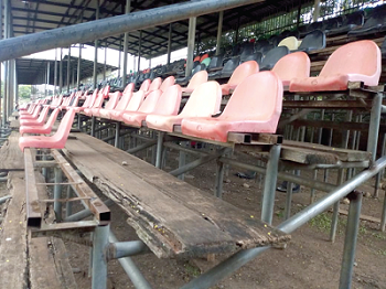 A section of the Sunyani Coronation Park stands with seats