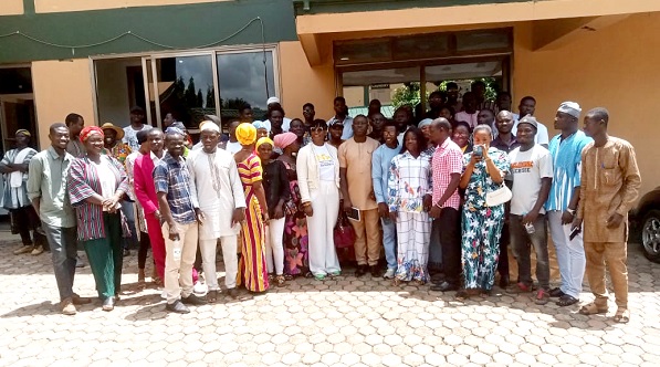 Officials of NFA with some filmmakers in Tamale