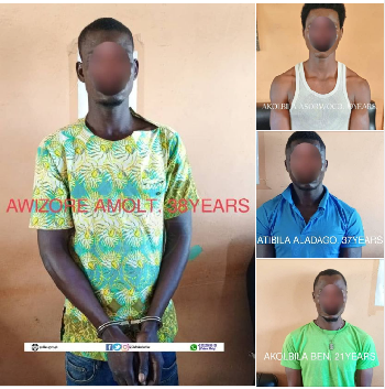  Police arrests four suspects at Kupelga in connection with the viral video 