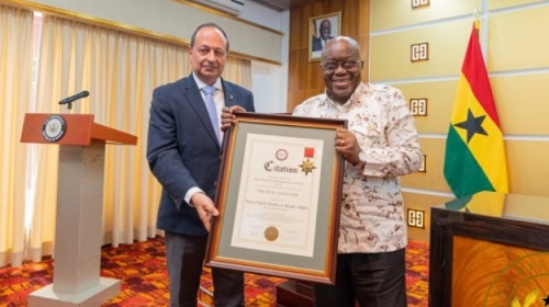 Prez Akufo-Addo receives highest international diplomatic award from World Federation of Consuls