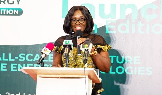 Gifty Twum-Ampofo, Deputy Minister of Education, reading the keynote speech on behalf of the Energy Minister. Picture: DELLA RUSSEL OCLOO