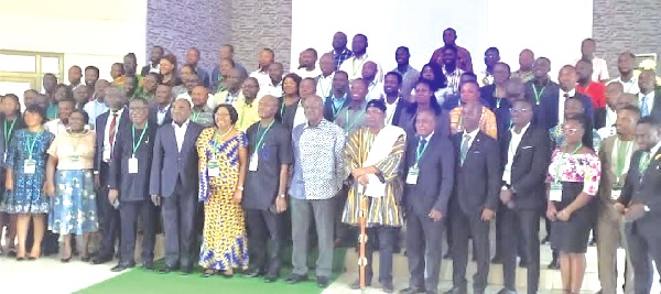 Participants after the opening ceremony