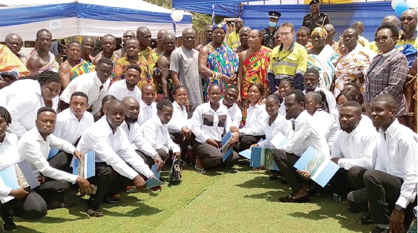 A total of 72 young indigenes of Ahafo have graduated under Newmont Africa’s Construction Worker Training Programme (CWT) held at Terchire, Tano North Municipality of the Ahafo Region