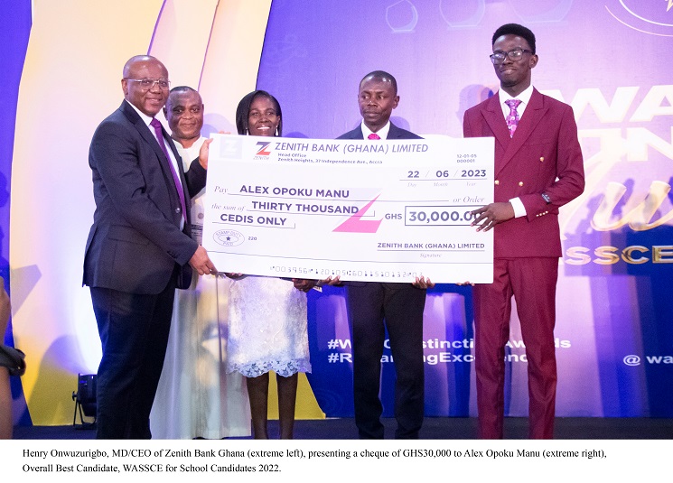 Zenith Bank Ghana is headline sponsor for the 2022 WAEC Distinction Awards