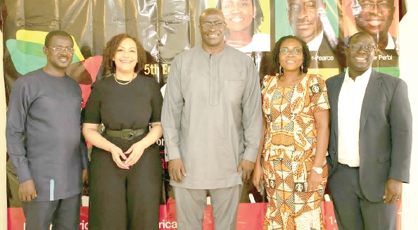 • From left to right: Samuel Ayim, Catherine Engmann, Modupe S. Taylor-Pearce, Doris Ahiati and Dr Yaw Perbi of BCA Leadership 