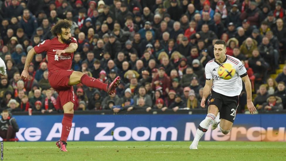 Mohamed Salah broke Robbie Fowler's record of 128 Premier League goals for Liverpool