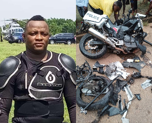 Police dispatch rider dies in accident on Accra-Kumasi road