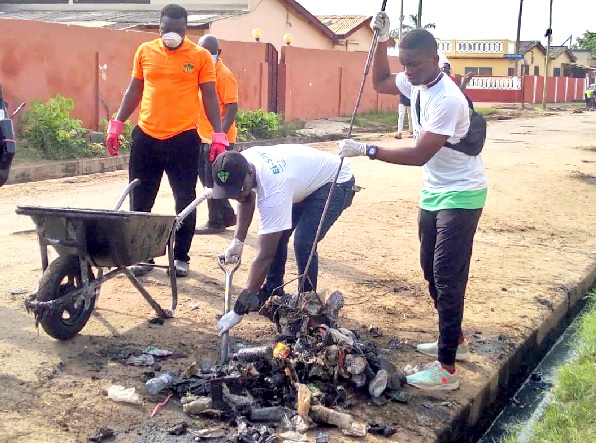 • Some participants in the clean-up exercise