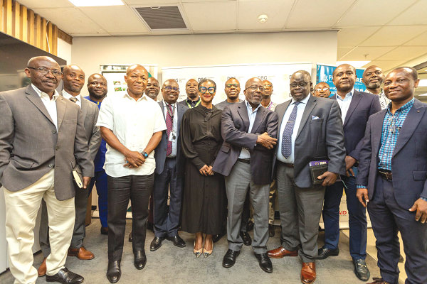  Kwamina Duker (4th from left), Chief Executive Officer of Development Bank Ghana, with some participants and stakeholders