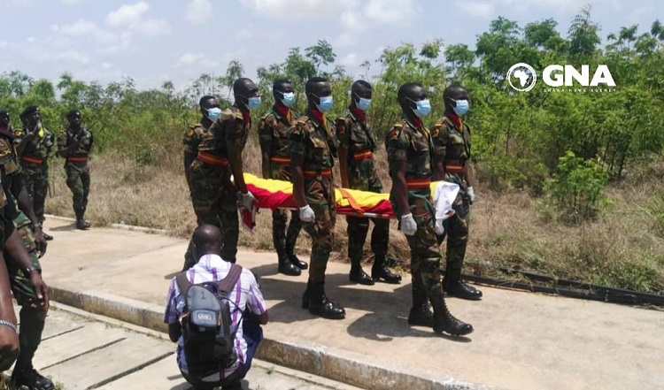The slain soldier at Ashaiman, 21-year-old Trooper Sheriff Imoro has been laid to rest.