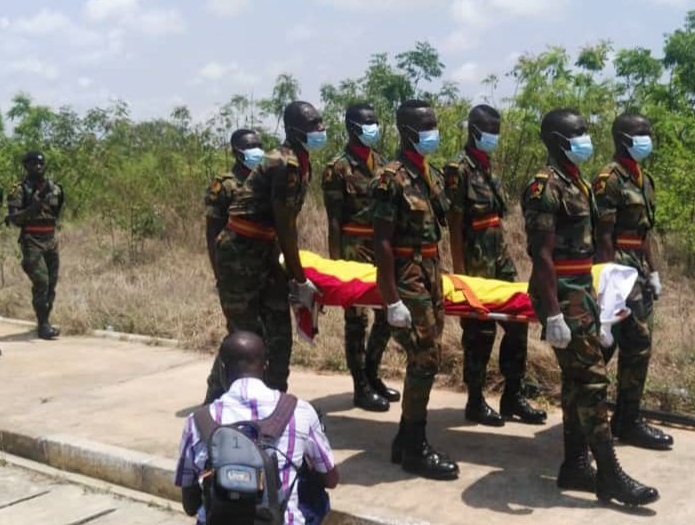 Killed soldier laid to rest - Ashaiman residents demand justice