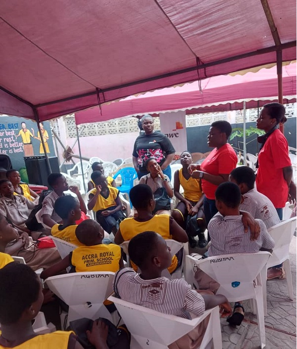 PwC employees engage adolescent girls in Jamestown
