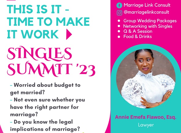 Marriage Link Consult launches Singles Summit ‘23