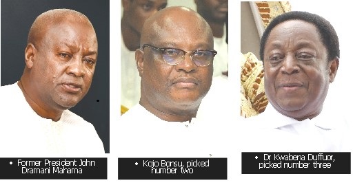 NDC Presidential primary - Mahama picks first spot on ballot paper 