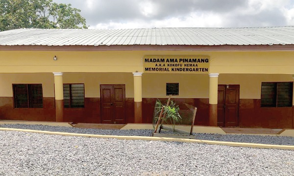 •The new kindergarten block