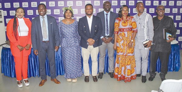 • Adwoa A. Gyekye Jandoh (3rd from right), former HOD, Political Science, University of Ghana, with members of some political parties. Picture: ERNEST KODZI