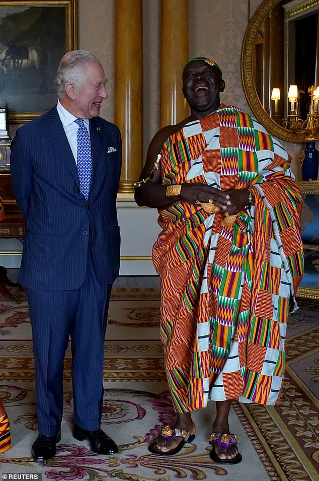 King Charles welcomes Asantehene to Buckingham Palace ahead of coronation