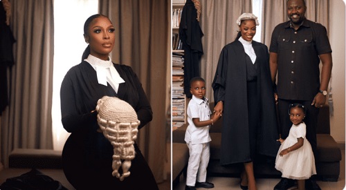 'I already have cases for you' - John Dumelo congratulates wife of being called to the Ghana Bar