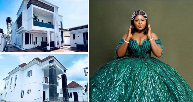 Nollywood actress Favour Oma gifts herself two plush mansions to mark birthday