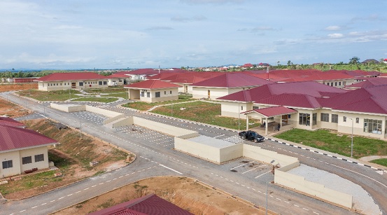 A view of the 250-bed hospital at Sawua