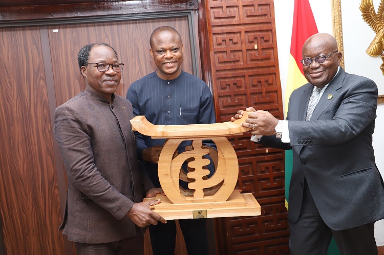 President Akufo-Addo bids farewell to Burkina Faso Ambassador to Ghana