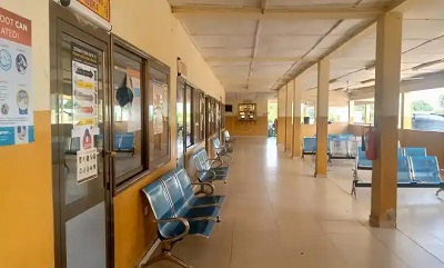 Empty OPD at St. Anne's hospital 