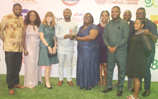 Nana Yaw Osei-Darkwa (2nd from right), Convener and Founder of the Green Republic Project, with Amma Acheampomaa Frimpong (3rd from right), Coordinator of the National Lottery Authority Good Causes Foundation, Davis Ohene Fobi (4th from left), Audit Manager of the NLA Good Causes Foundation, and some other participants. Picture: ESTHER ADJORKOR ADJEI