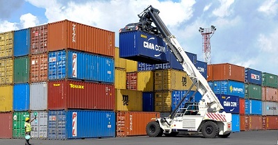 Containers at Tema Port