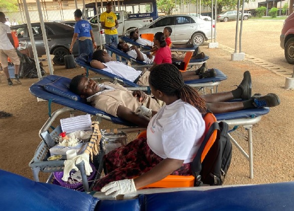 Some of the donors being attended to during the exercise