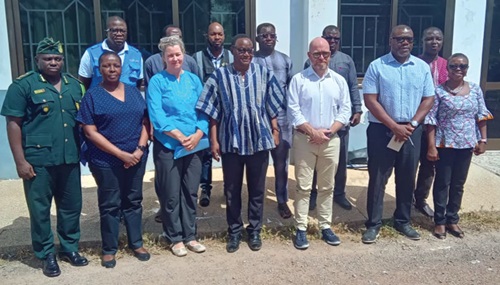 Kelly T. Clements (3rd from left), Deputy Commissioner, UNHCR, with other guests after the meeting