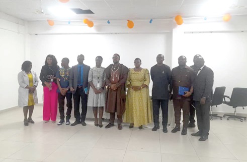 Dr Emmanuel Srofenyo (4th from left), Medical Director of the GARH, with some dignitaries at the launch  of the initiative to celebrate health personnel