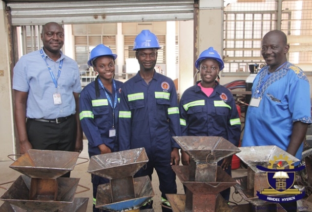 Kumasi Technical University 1st-year students mould coalpots to transform campus sustainability