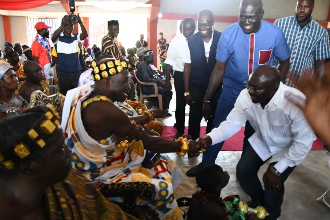 Krachi East chiefs laud Bawumia's "decent campaign" and praise developmental gains under NPP