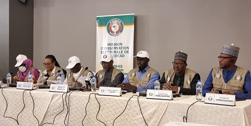 Panel of meeting with the ECOWAS observers 