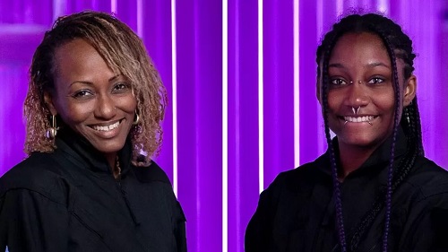 Keisha Schahaff, left, and her daughter Anastatia Mayers will be the first mother and daughter to travel to space together