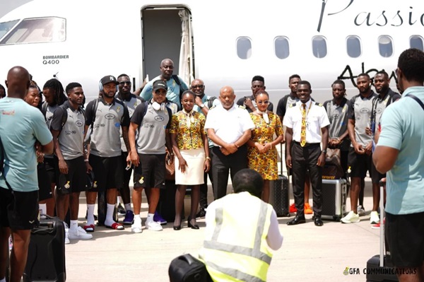 Black Stars at the Kumasi Airport