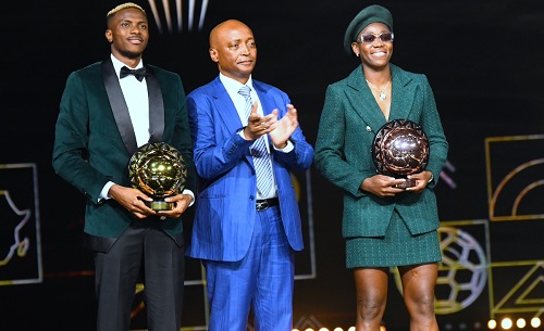 Victor Osimhen and Asisat Oshoala clinch top honours at CAF Awards 2023 (FULL LIST)
